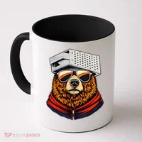 Bear With A Grater Hat Coffee Mug thumb 0