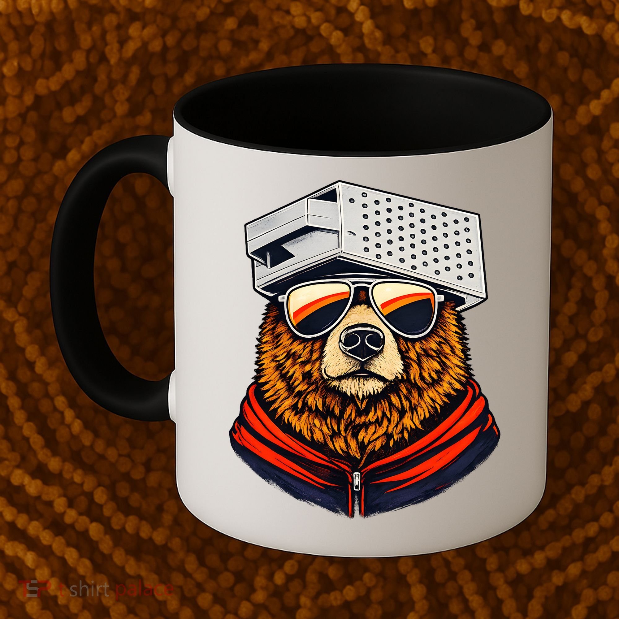 Bear With A Grater Hat Coffee Mug
