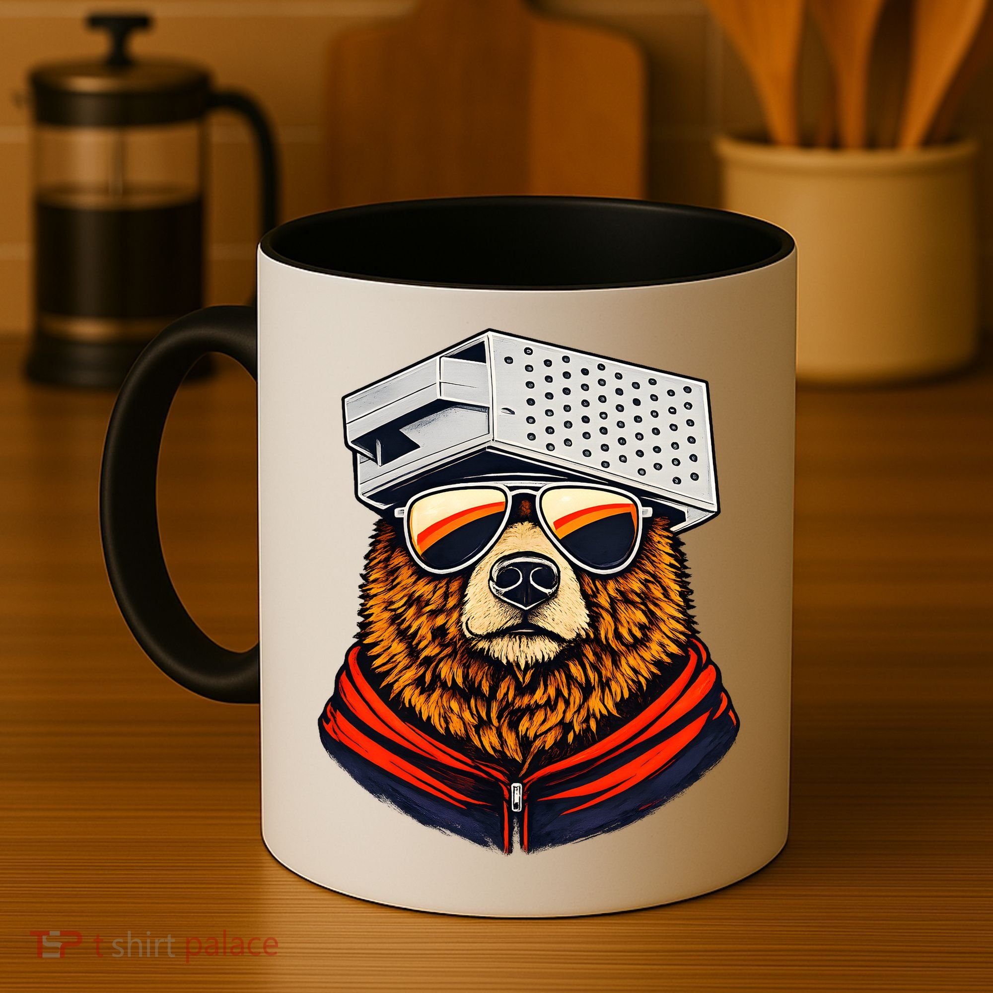 Bear With A Grater Hat Coffee Mug