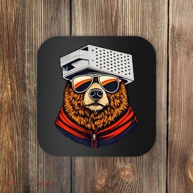 Bear With A Grater Hat Coaster