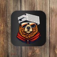 Bear With A Grater Hat Coaster thumb 0