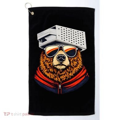 Bear With A Grater Hat Golf Towel