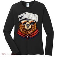 Bear With A Grater Hat Women's Long Sleeve Shirt thumb 0
