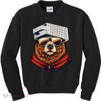 Bear With A Grater Hat Kids Sweatshirt thumb 0