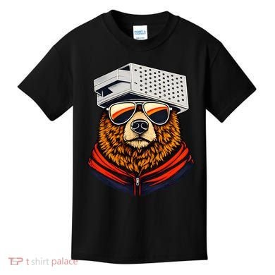 Bear With A Grater Hat Kids T-Shirt