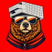 Bear With A Grater Hat Santa Hat thumb 1
