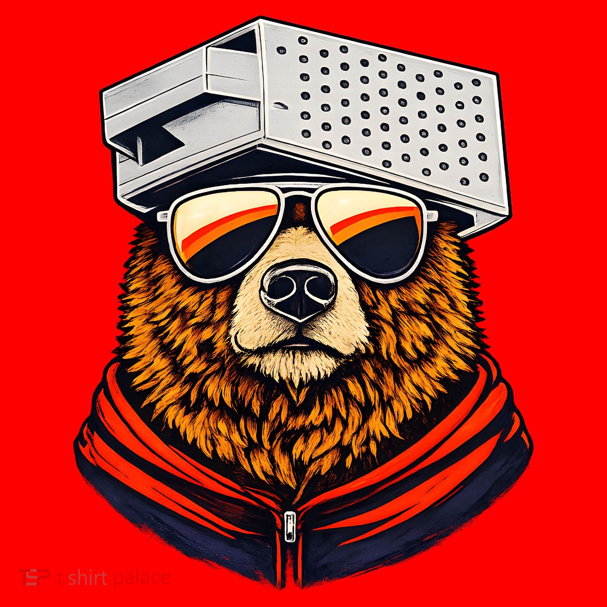 Bear With A Grater Hat Santa Hat