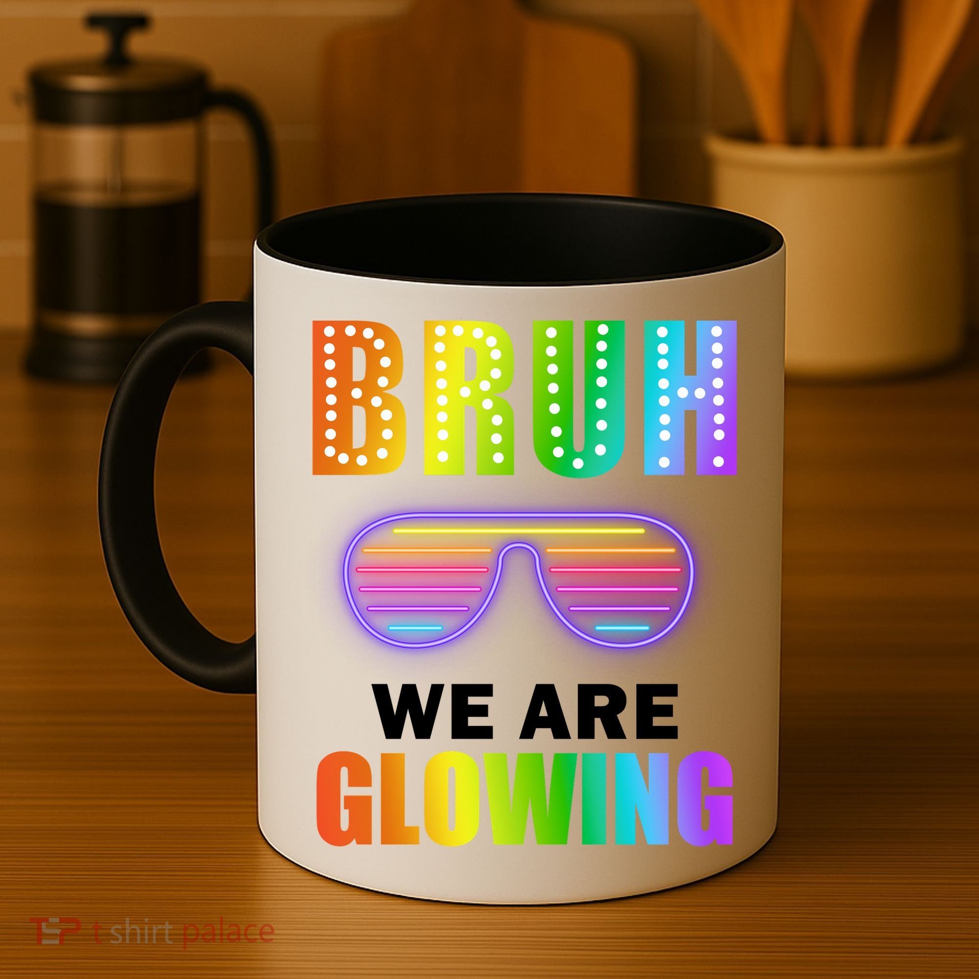 Bruh We Are Glowing Coffee Mug