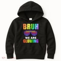 Bruh We Are Glowing Kids Hoodie thumb 0