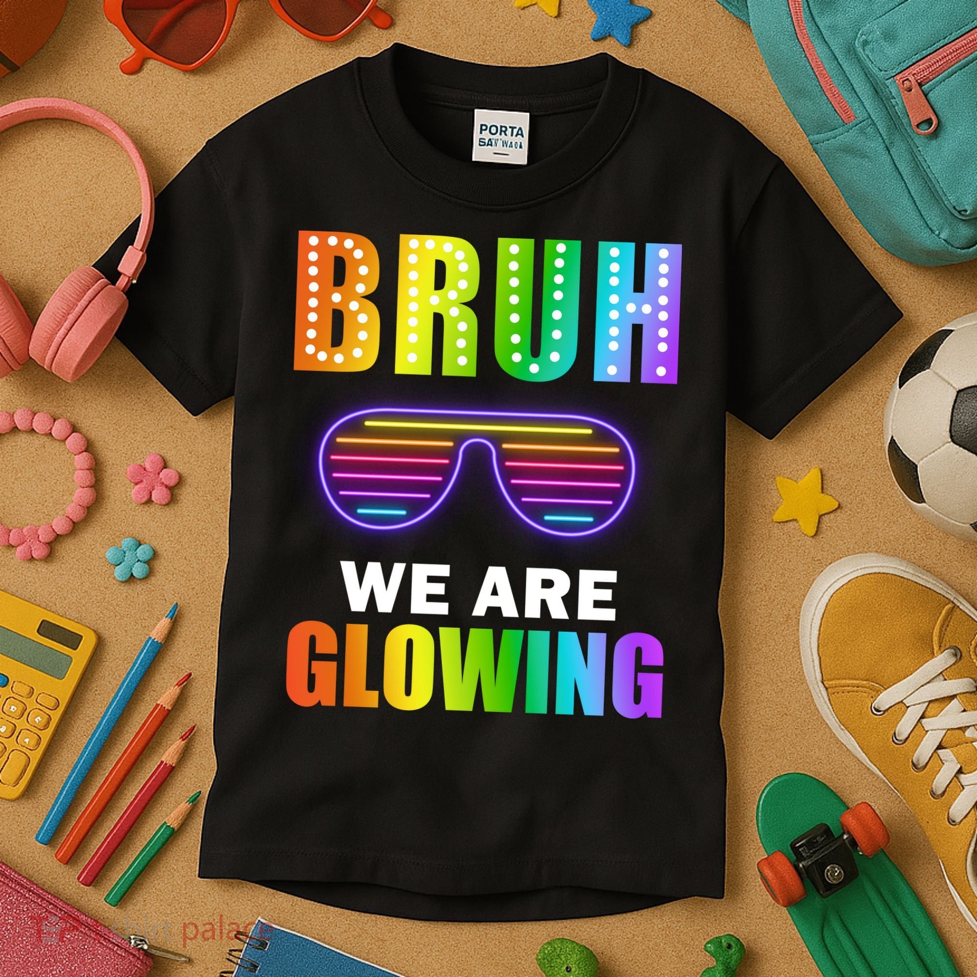 Bruh We Are Glowing Kids T-Shirt