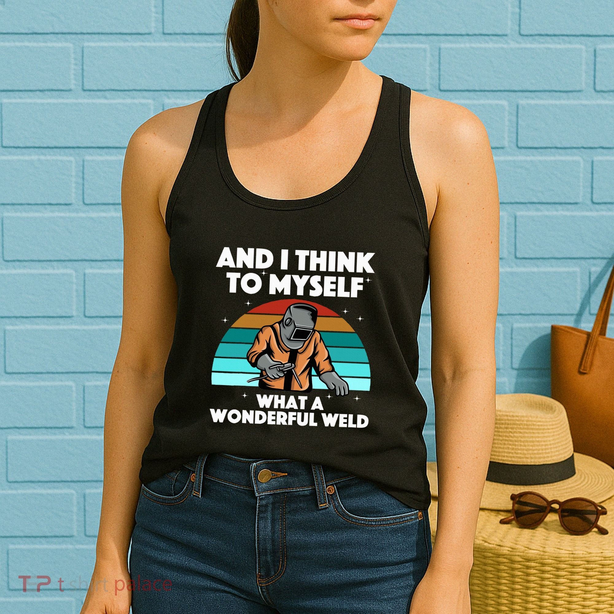 Best Welding Art Migtig Welding Metal Welder Women's Tank Top