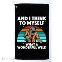 Best Welding Art Migtig Welding Metal Welder Golf Towel thumb 0