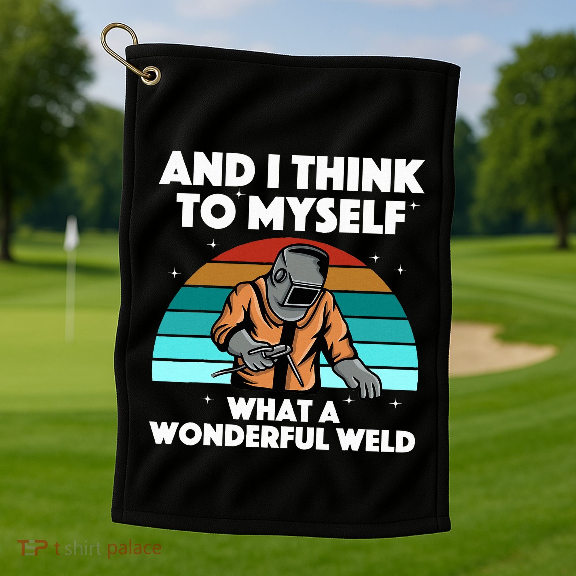 Best Welding Art Migtig Welding Metal Welder Golf Towel