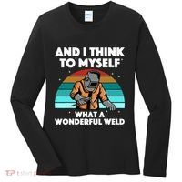 Best Welding Art Migtig Welding Metal Welder Women's Long Sleeve Shirt thumb 0