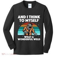 Best Welding Art Migtig Welding Metal Welder Kids Long Sleeve Shirt thumb 0
