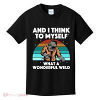 Best Welding Art Migtig Welding Metal Welder Kids T-Shirt thumb 0