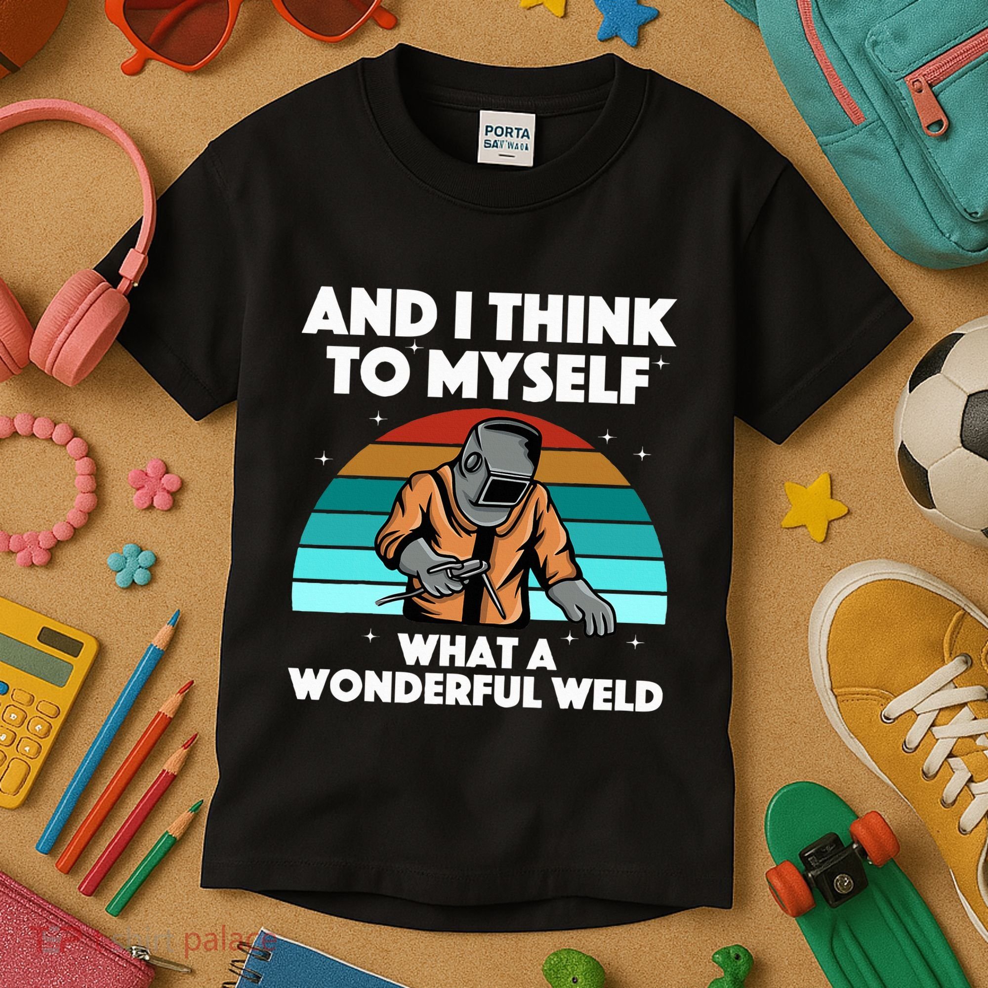 Best Welding Art Migtig Welding Metal Welder Kids T-Shirt