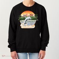 Bahamas With A Playing Dolphin And Hotels Women's Sweatshirt thumb 0