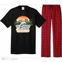 Bahamas With A Playing Dolphin And Hotels Pajama Set thumb 0