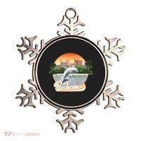 Bahamas With A Playing Dolphin And Hotels Ornament thumb 0