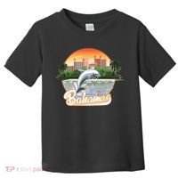 Bahamas With A Playing Dolphin And Hotels Toddler T-Shirt thumb 0