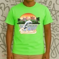 Bahamas With A Playing Dolphin And Hotels T-Shirt thumb 3