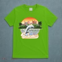 Bahamas With A Playing Dolphin And Hotels T-Shirt thumb 5