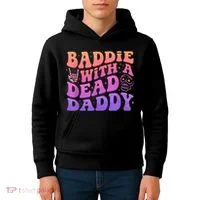 Baddie With A Dead Daddy  Kids Hoodie thumb 4