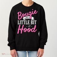 Bougie With A Little Bit Of Hood Funny Black Magic Gift Women's Sweatshirt thumb 0