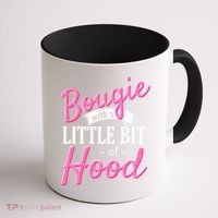 Bougie With A Little Bit Of Hood Funny Black Magic Gift Coffee Mug thumb 1