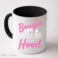 Bougie With A Little Bit Of Hood Funny Black Magic Gift Coffee Mug thumb 0