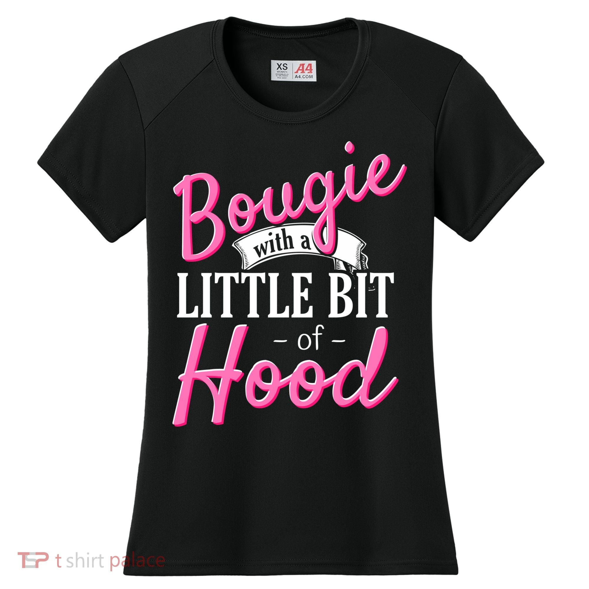 Bougie With A Little Bit Of Hood Funny Black Magic Gift Women's Cooling Performance Crew T-Shirt