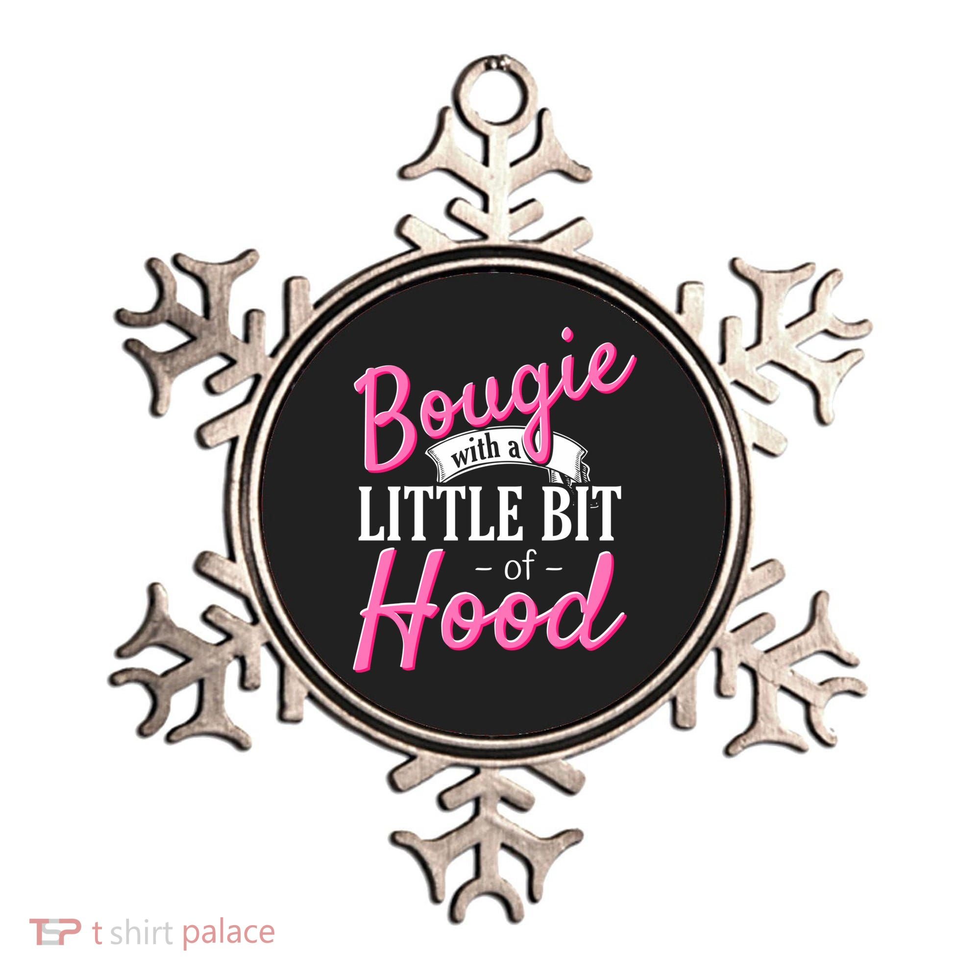 Bougie With A Little Bit Of Hood Funny Black Magic Gift Ornament