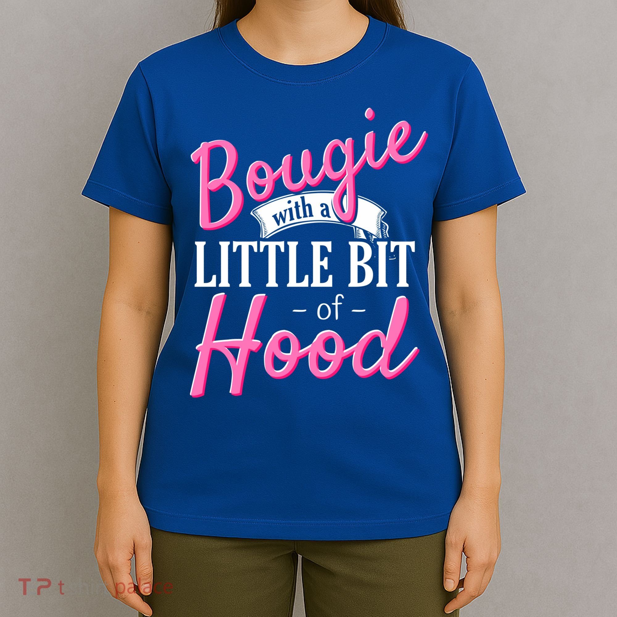 Bougie With A Little Bit Of Hood Funny Black Magic Gift T-Shirt