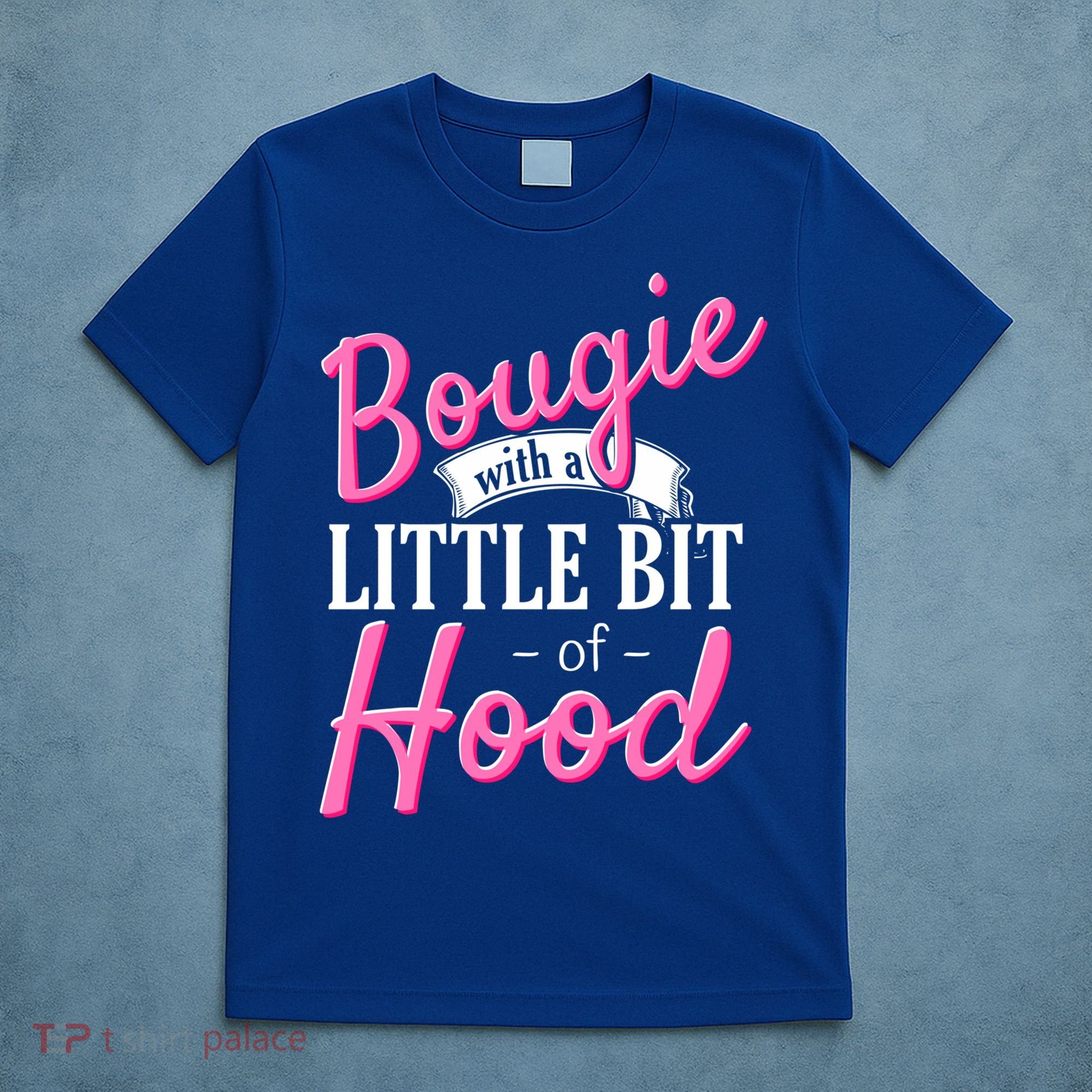 Bougie With A Little Bit Of Hood Funny Black Magic Gift T-Shirt