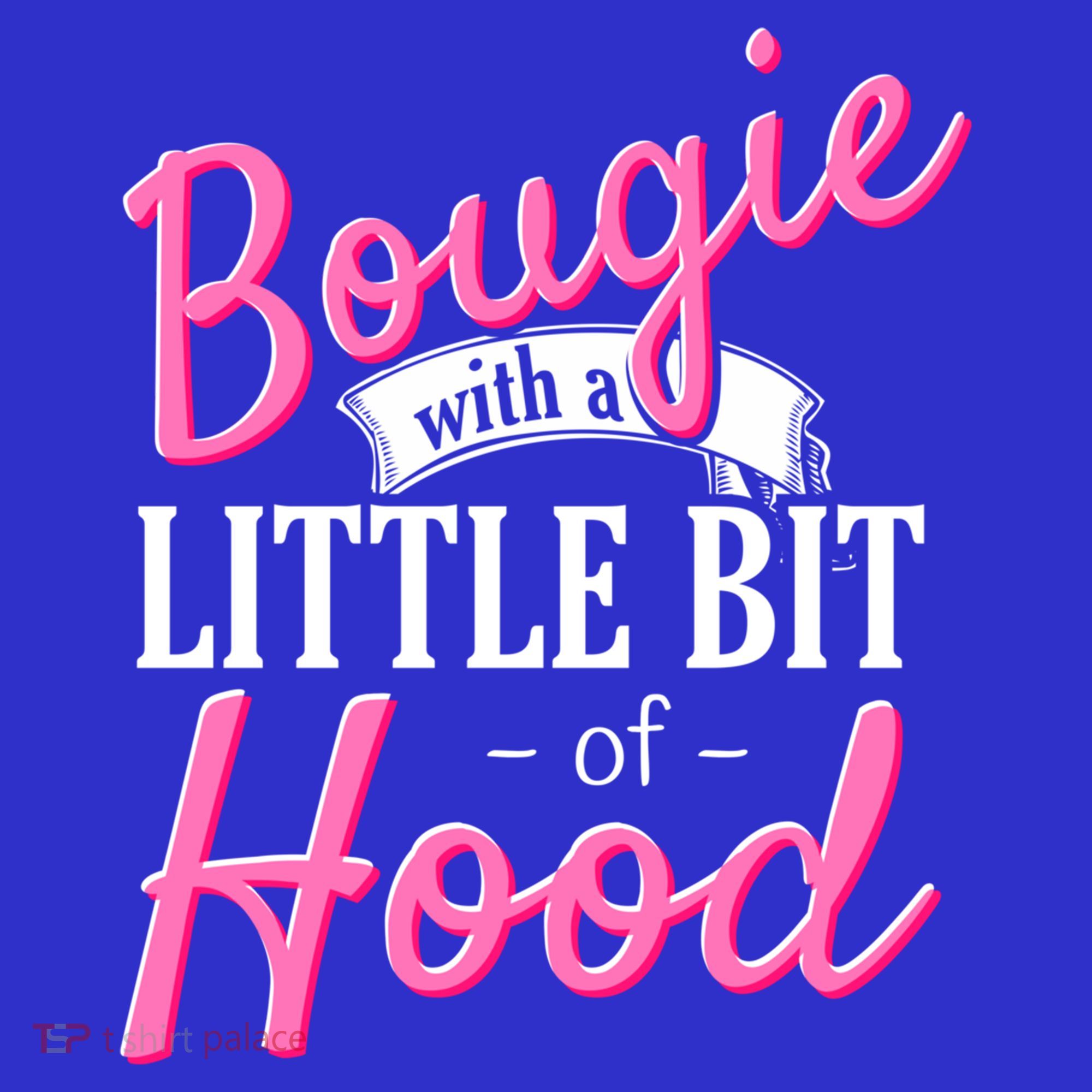 Bougie With A Little Bit Of Hood Funny Black Magic Gift T-Shirt