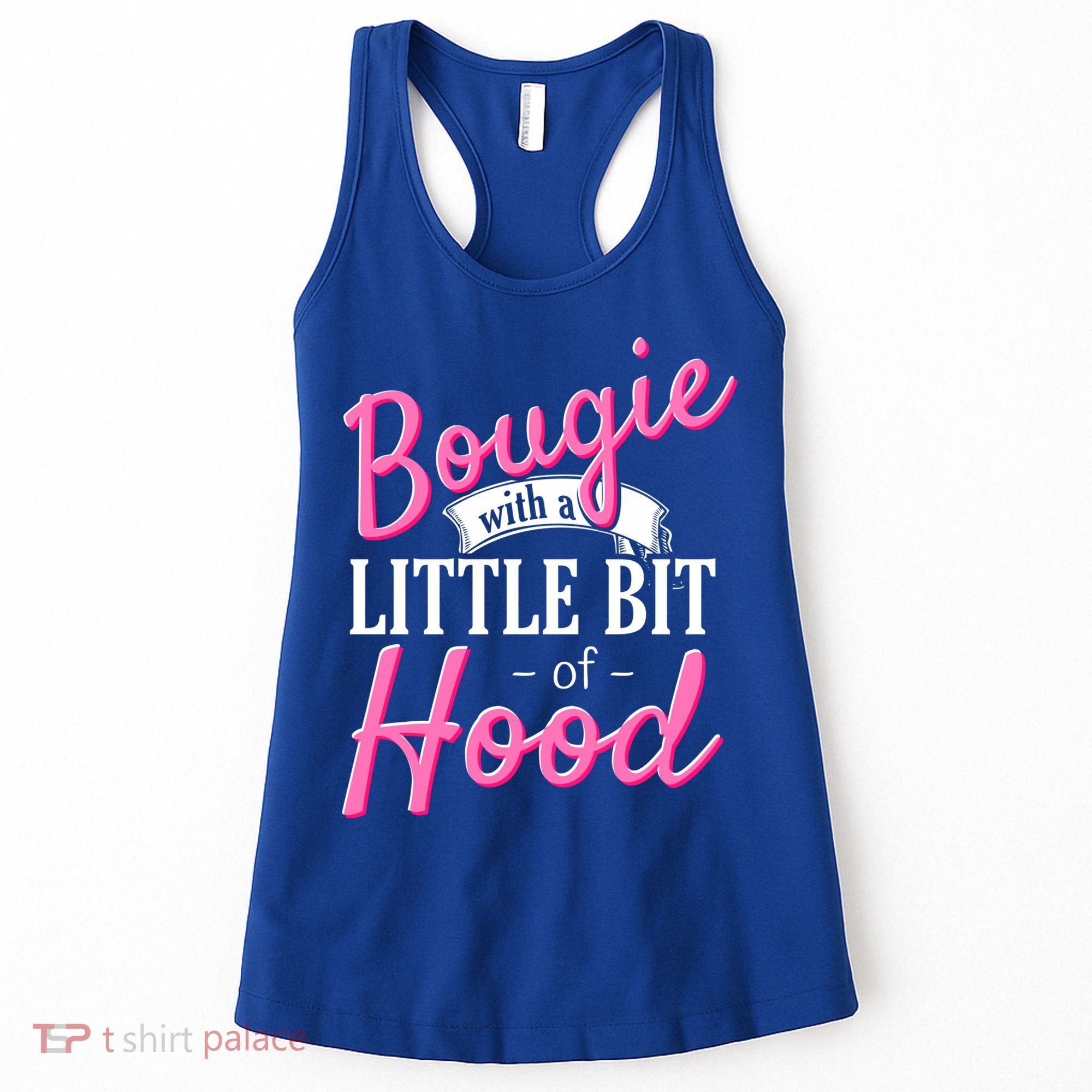 Bougie With A Little Bit Of Hood Funny Black Magic Gift Women's Tank Top