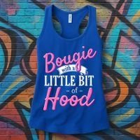 Bougie With A Little Bit Of Hood Funny Black Magic Gift Women's Tank Top thumb 3