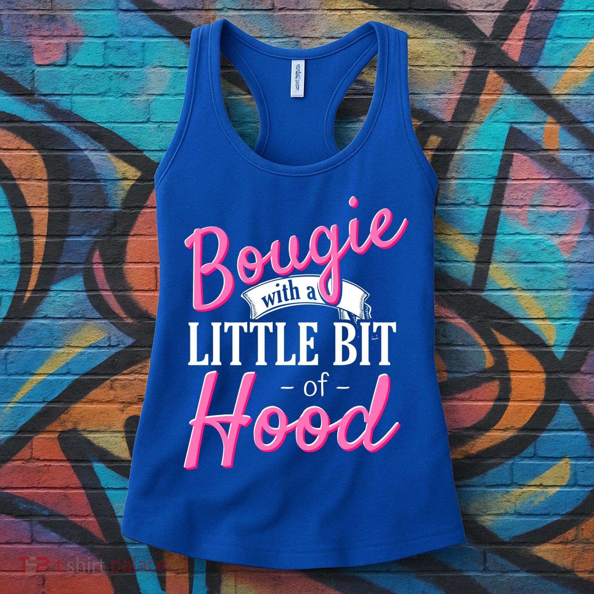 Bougie With A Little Bit Of Hood Funny Black Magic Gift Women's Tank Top