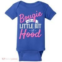 Bougie With A Little Bit Of Hood Funny Black Magic Gift Baby Bodysuit thumb 0
