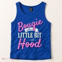 Bougie With A Little Bit Of Hood Funny Black Magic Gift Tank Top thumb 2