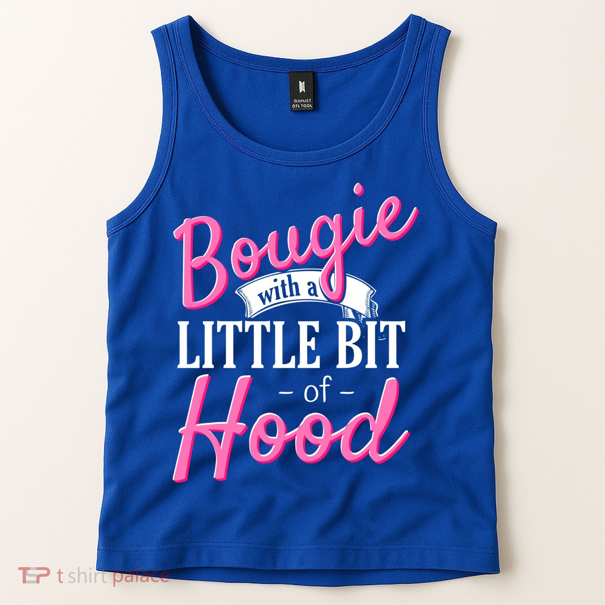 Bougie With A Little Bit Of Hood Funny Black Magic Gift Tank Top