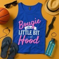 Bougie With A Little Bit Of Hood Funny Black Magic Gift Tank Top thumb 4