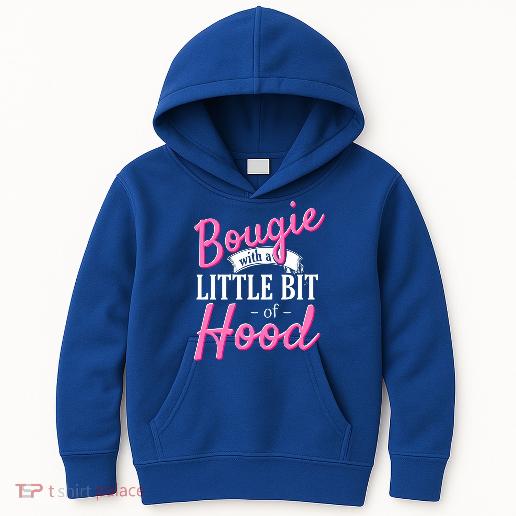 Bougie With A Little Bit Of Hood Funny Black Magic Gift Kids Hoodie