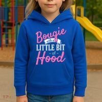 Bougie With A Little Bit Of Hood Funny Black Magic Gift Kids Hoodie thumb 3