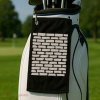 Brick Wall Golf Towel thumb 2