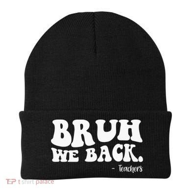 Bruh We Back Teachers Funny Beanie