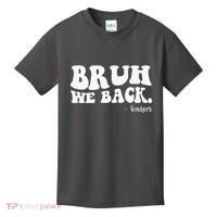 Bruh We Back Teachers Funny Kids T-Shirt thumb 0
