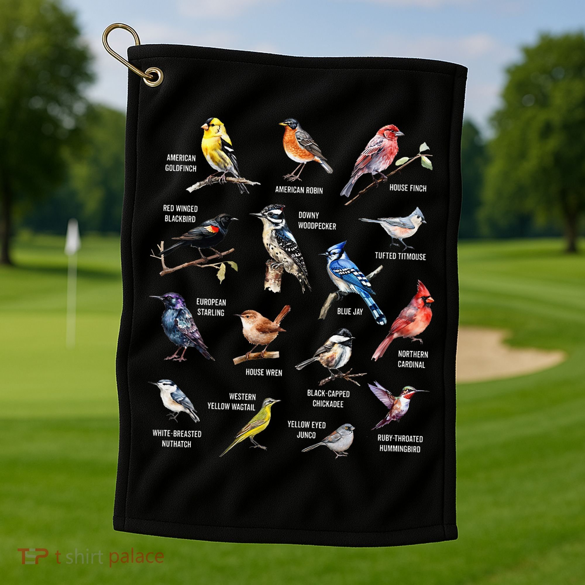 Bird Watching Bird Watcher Bird Lover Birder Birding Nerd Golf Towel