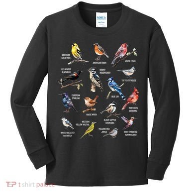 Bird Watching Bird Watcher Bird Lover Birder Birding Nerd Kids Long Sleeve Shirt